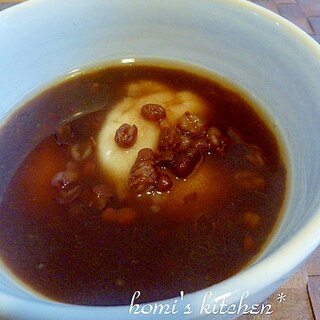 あずき缶でお手軽！時短～ぜんざい